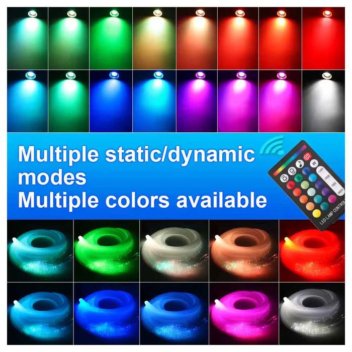 500х LED осветление за таван на автомобил – Звездно небе с фиброоптика