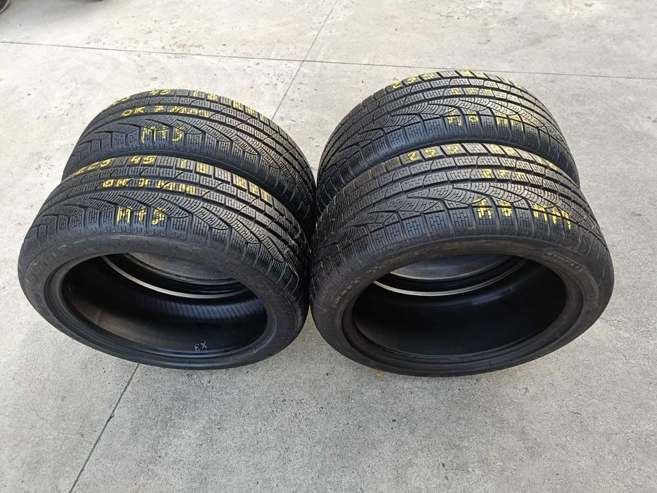 Set 4 anvelope de iarna 225 45 18 cu 255 40 18 pirelli sottozero 2 run flat