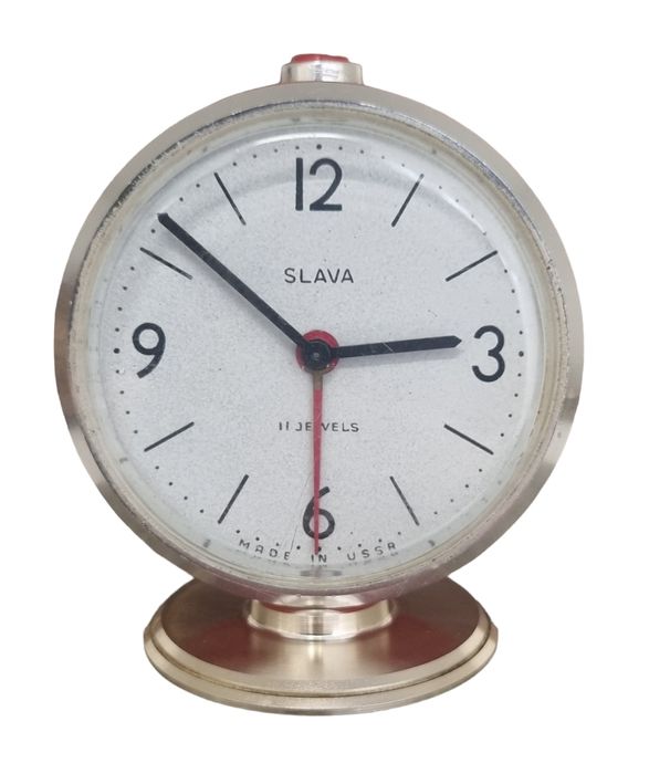 Винтидж будилник Slava 11 Jewels USSR
