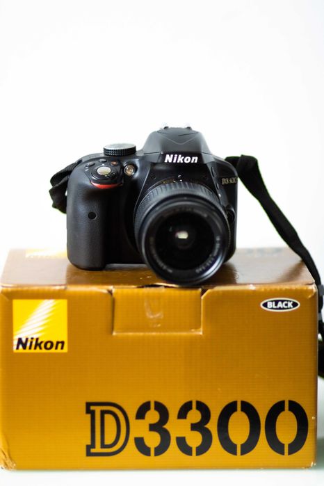 Dslr NIKON D3300 + obiectiv original 18-55mm Af-P cu Stabilizare