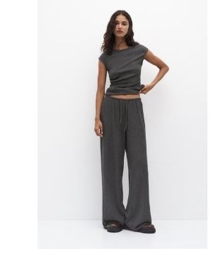 Топ со сборкой и брюки в стиле рустик Pull&Bear, размер М