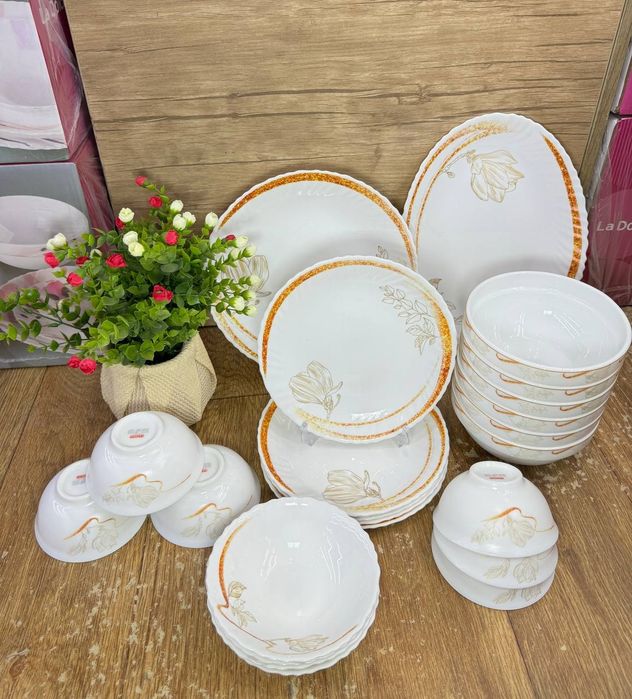 Сервиз столовый La Dolce 24 предмета (стекло)