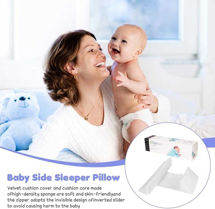 Mineup регулируема възглавница позиционер 43x10x10см с перална калъфка