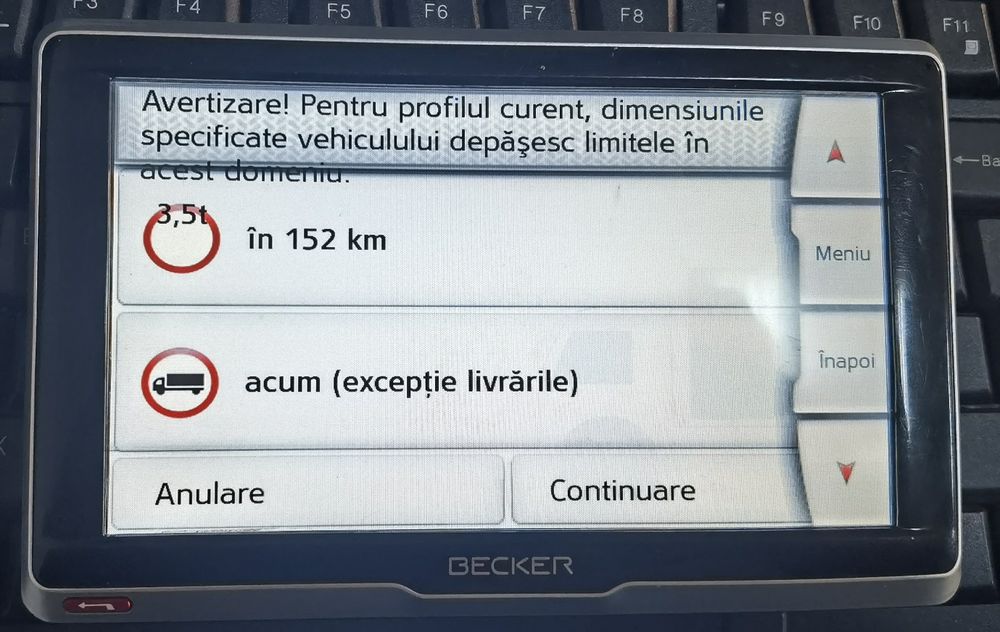GPS camion Becker 6 inch full Europa