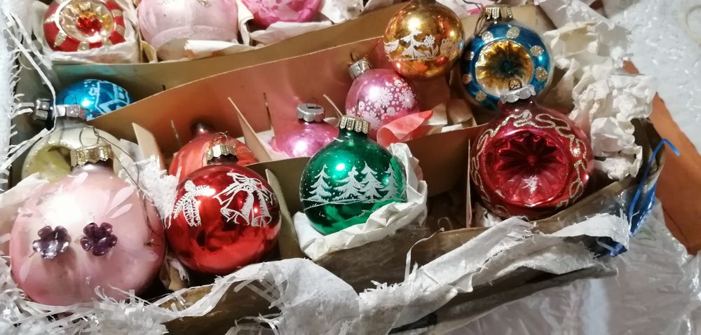 Новогодние ёлочные игрушки (ГДР)
