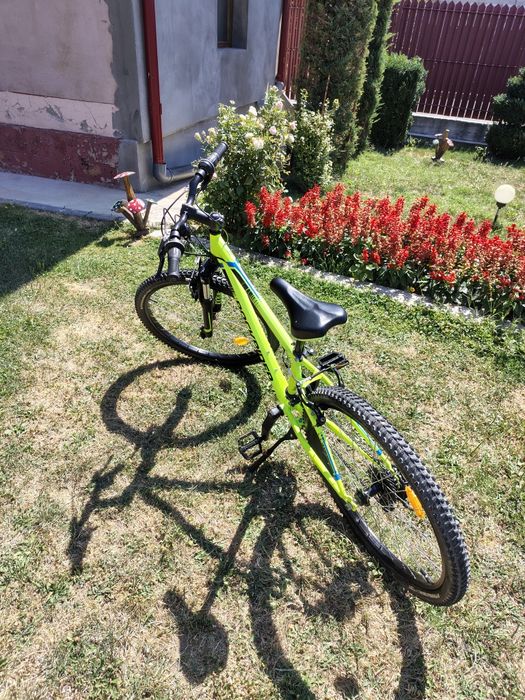 Bicicletă Rockrider ST500 Galben-neon