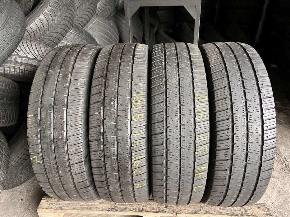 4 anvelope M+S 205/75/16 C , Continental , DOT 2024