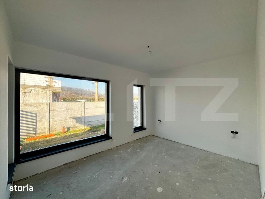 Casa parter 121 mp, 2 dormitoare, 331 mp teren, Leamna de Jos