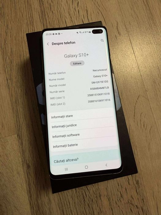 Vand Sau Schimb Samsung Galaxy S10 Plus Blue 128Gb Dual Sim
