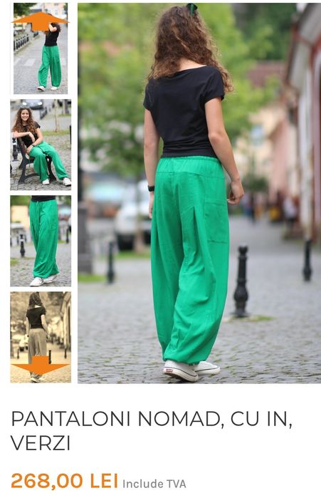 Pantaloni S Nomad albaștri sau verzi de la Joa