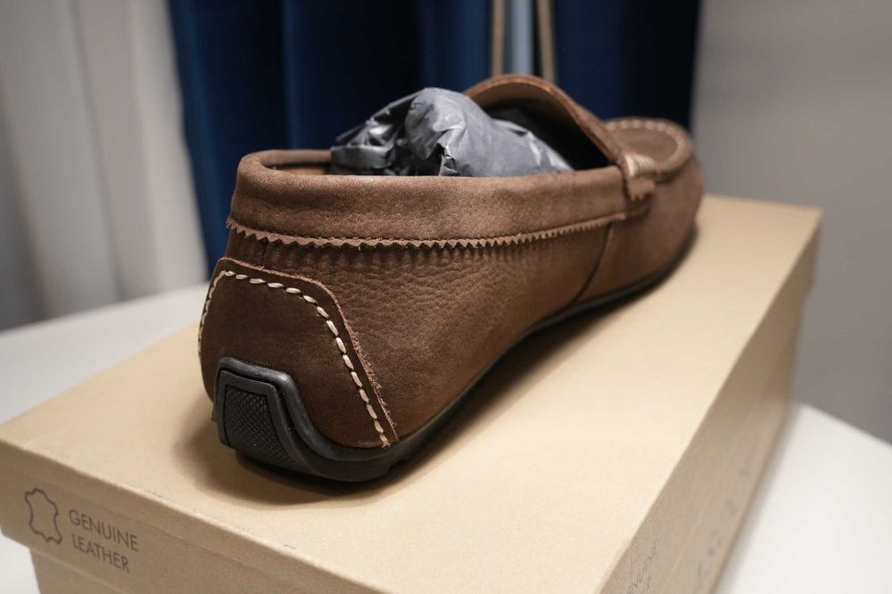 Mocasini Lasocki din piele naturală, maro, mărimea 43 – noi