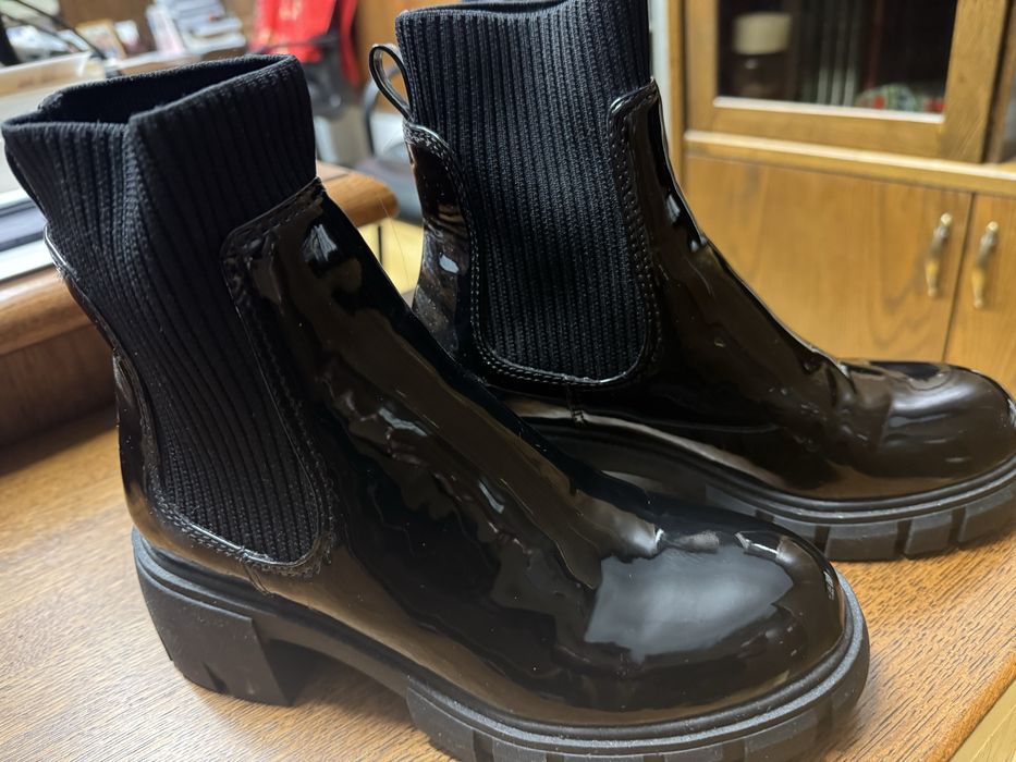 Дамски боти лак Steve Maden