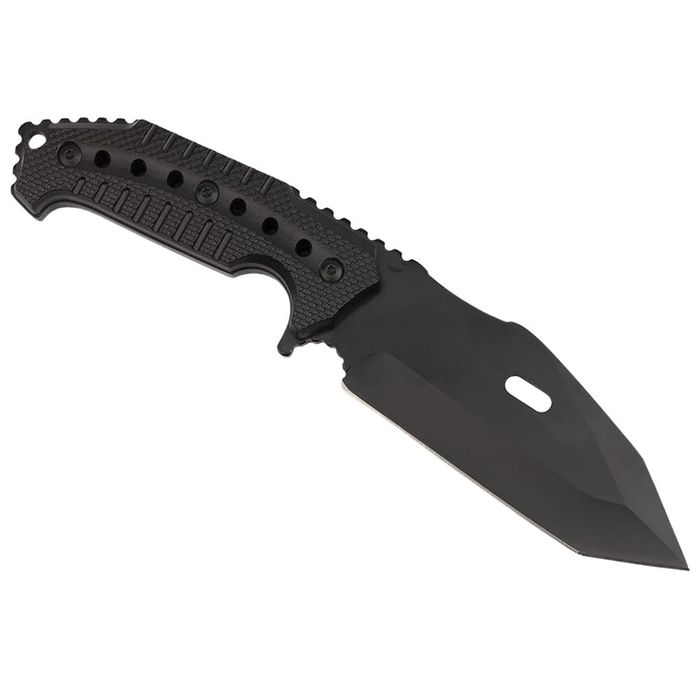 Cutit vanatoare IdeallStore®, Survival Avenue, otel, 23 cm, negru