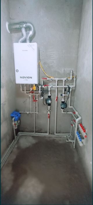 Сантехника установка котел