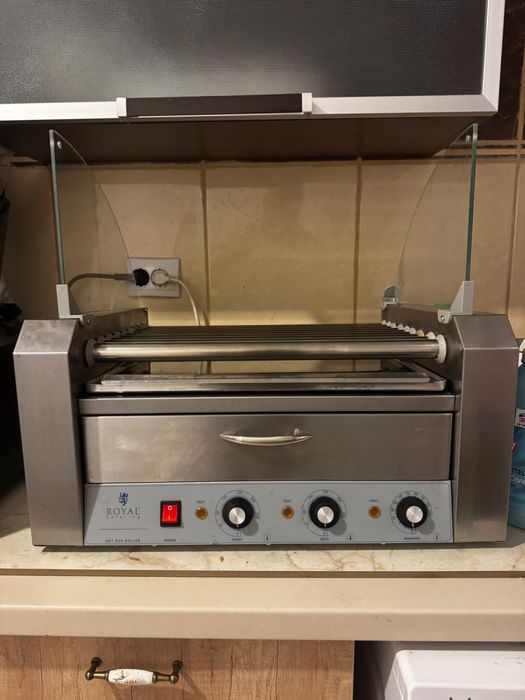 Aparat hot-dog Royal Catering, Inox, 2200 W, Argintiu