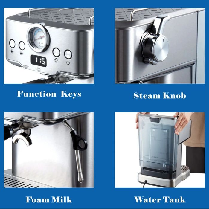 (Sf-26) Профессиональная кофемашина ORVICA 20 BAR с капучинатором (2 л