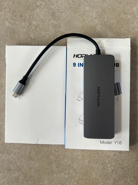 Hub USB-C 9-in-1 Hoplaza – Hdmi, Usb, SD, Ethernet