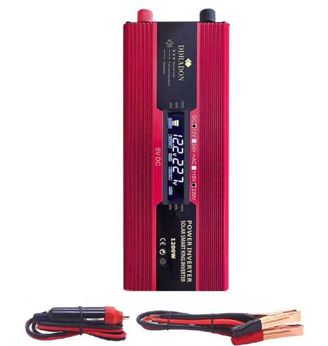 Инвертор 24V-220V 500W/1200W/2000W
