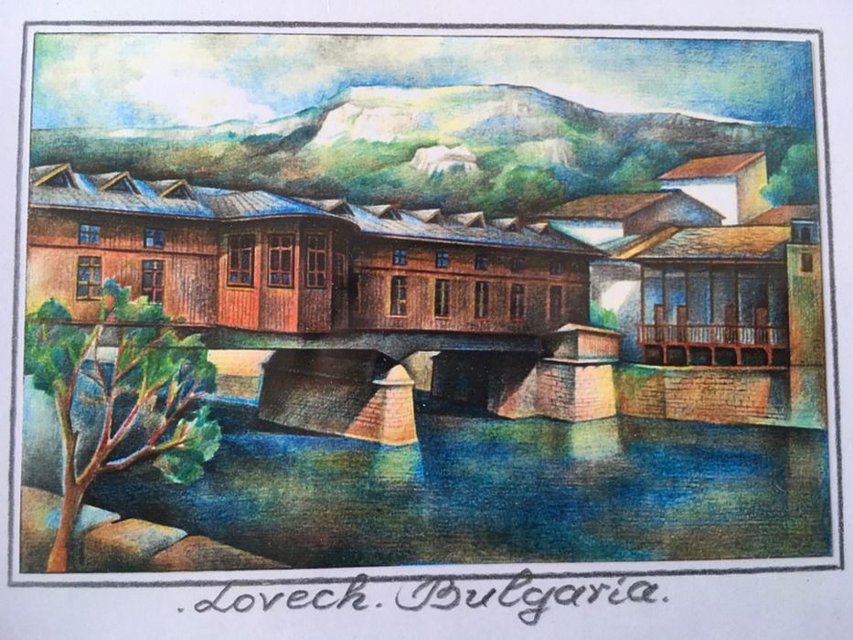 Миниатюра на Покрития мост в Ловеч