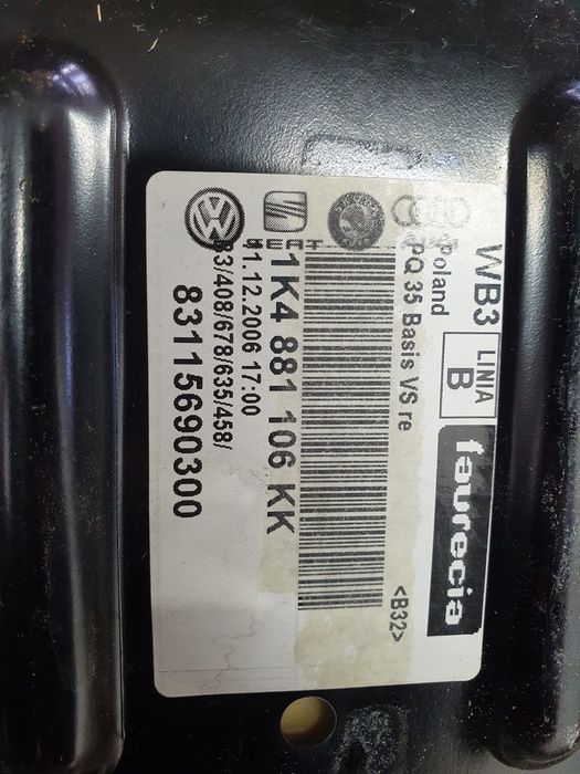 Scaun pasager dreapta fata 1k4881106kk 83115690300 Skoda Octavia 2 (facelift) (2008 - 2013)