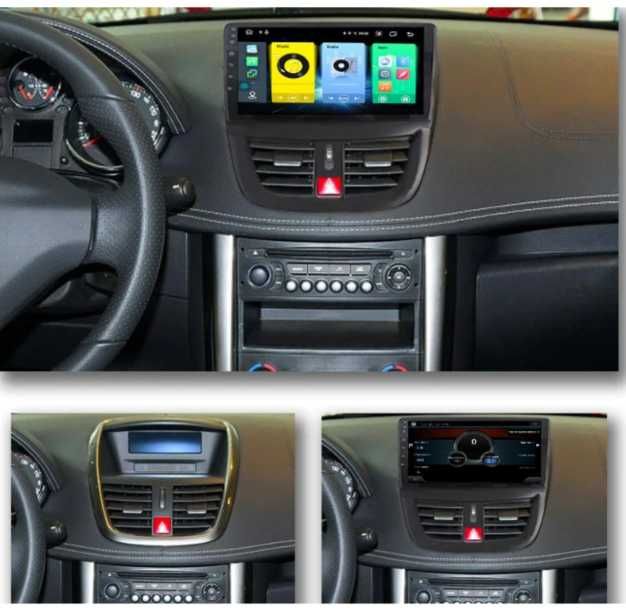 9-инчова мултимедия за Peugeot 207 (2006–2014) + подарък камера