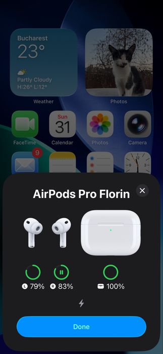 Vand Airpods pro 3 folosite