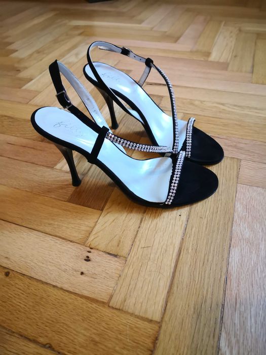 Sandale elegante de piele intoarsa