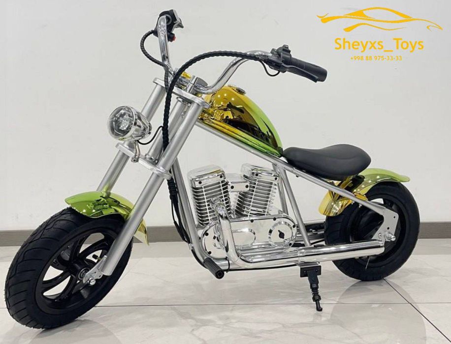 Ретро Harley услубидаги кичик электромотоцикл