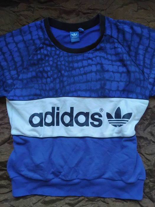 Adidas 100% оригинална спортна дамска блуза с дълъг ръкав