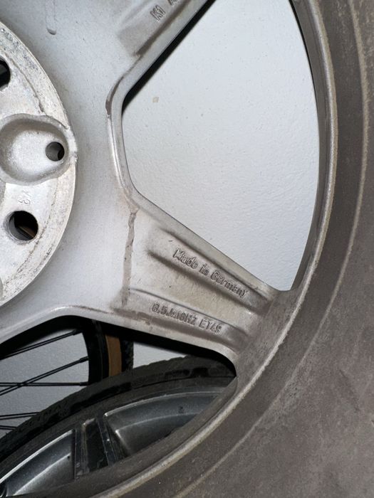 Roti/jante Mercedes OEM R18 W205 C E CLA cu anvelope Michelin m+s iarna/vara