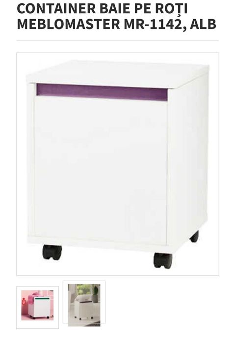 Taburet baie pe roti