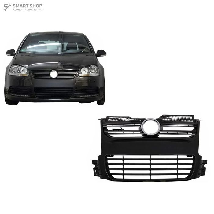 Grila Centrala compatibil cu VW Golf 5 V (2003-2008) Negru R32 Design