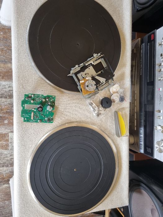 Pachet dif componente minidisc Sony, 2 buc Slipmat pickup,platane, etc
