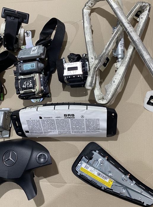 Kit airbag / Airbag sofer pasager genunchi centuri Mercedes C W204