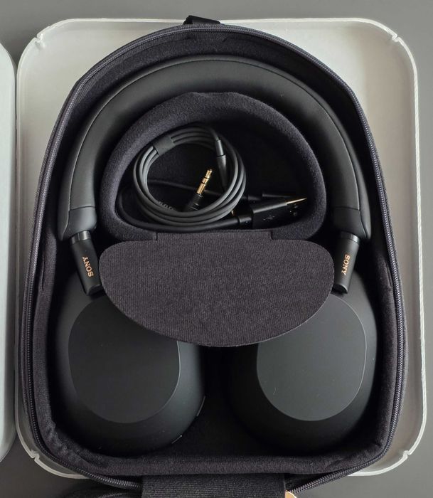 Casti Sony WH-1000XM5B, Wireless, Noise cancelling, Negru, factura si garantie