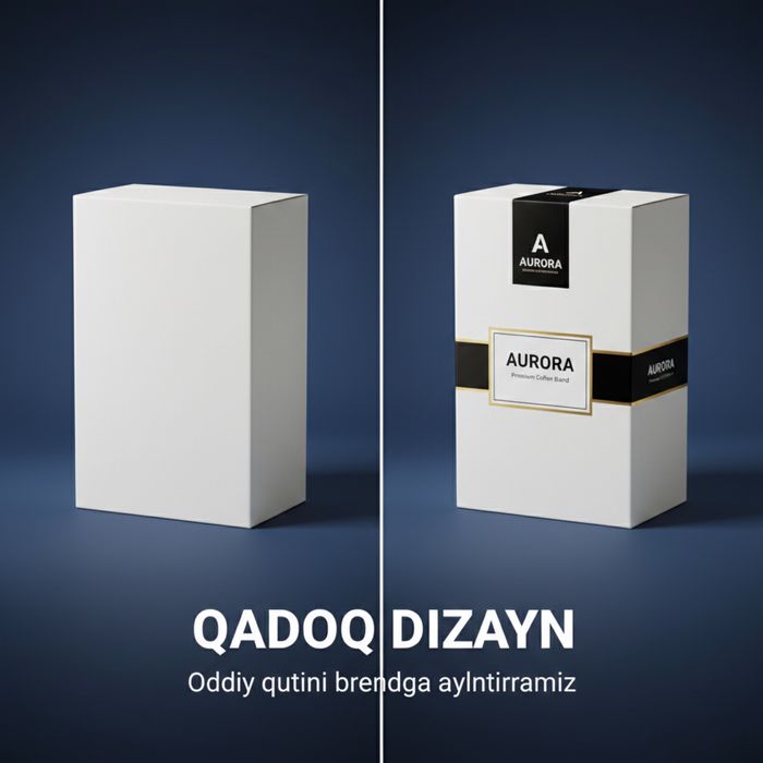 Grafik dizaynerlik va qadoq dizayn xizmatlarini taklif qilamiz