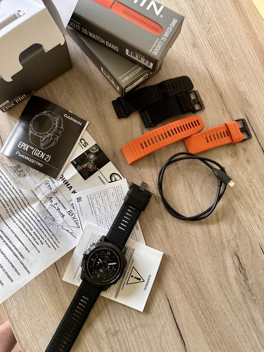 Garmin Epix Pro Gen 2 Sapphire 51mm + оригинални каишки