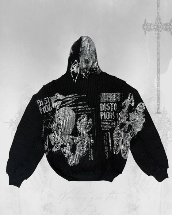 Худи черно-белое