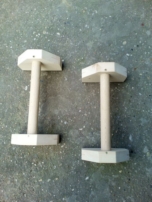 Дървени стойки за лицеви опори