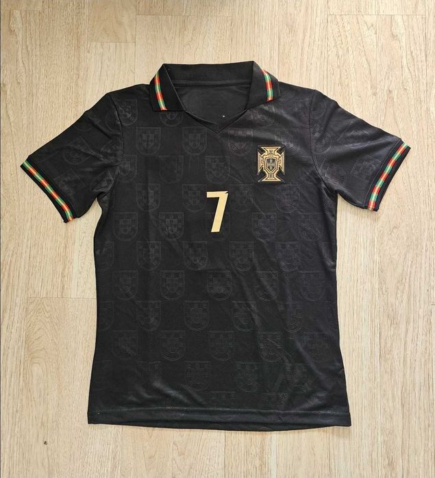 Екип с Чорапи Black Ronaldo Португалия Комплект Роналдо Португалия