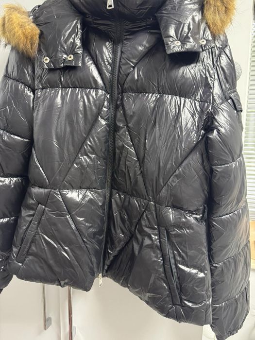 Дамско яке с естествен пух М-Л