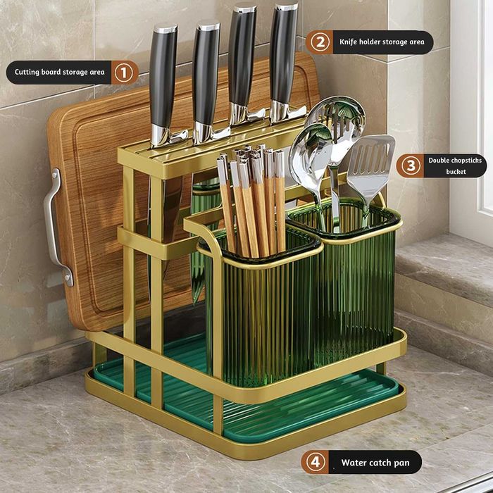 Держатель для ножей, блок для ножей, органайзер для разделочных досок