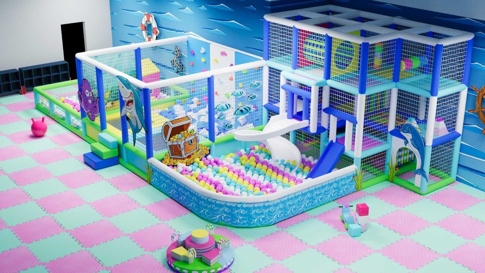 Производство детских игровых площадок для ТРЦ, кафе и бизнеса