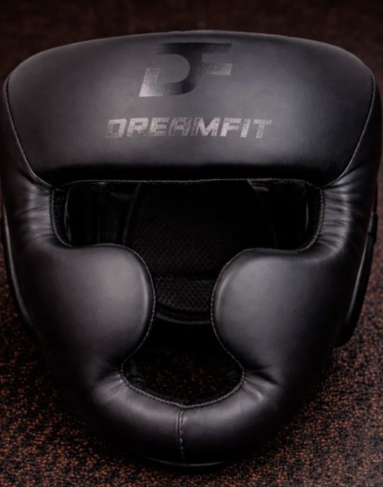 Боксёрский шлем DreamFit, черный