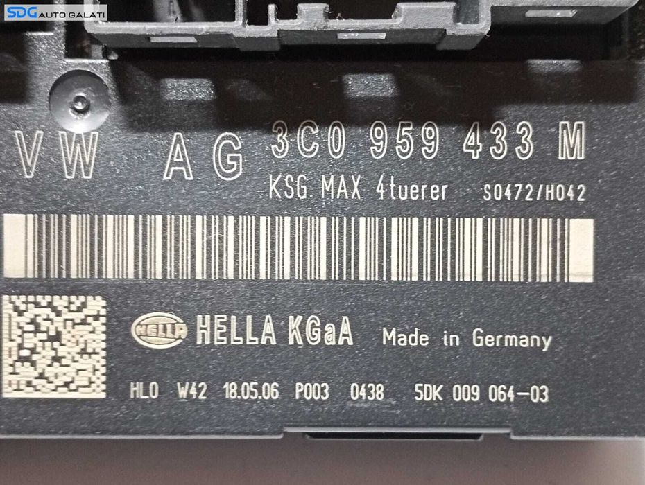 Unitate Modul Calculator Control Confort Comfort Volkswagen Golf 5 2004 - 2008 Cod 3C0959433M [M4334]