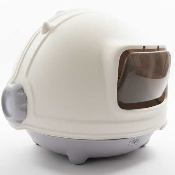 Затворена Котешка Тоалетна - 55.4см/49см/41.7см - Сива - Pet-Interest