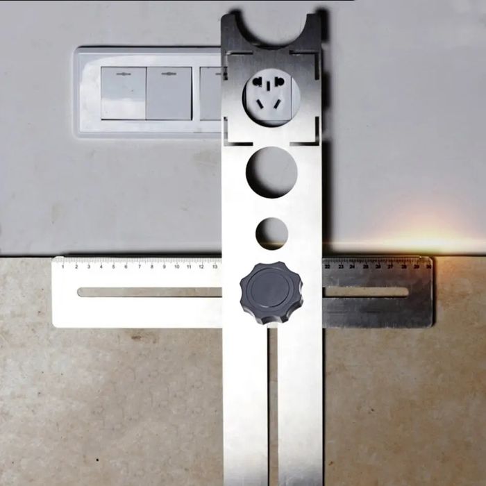 Метален шаблон за пренасяне на размери и отвори фаянс теракот 60см