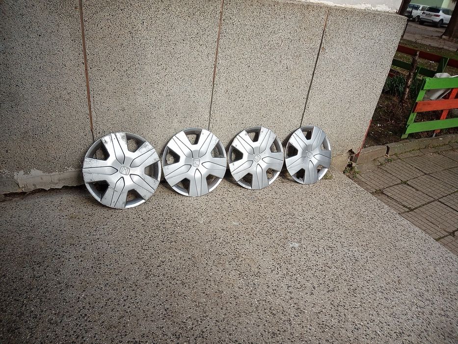 4 стоманени джанти за Honda + 4 оригинални таса