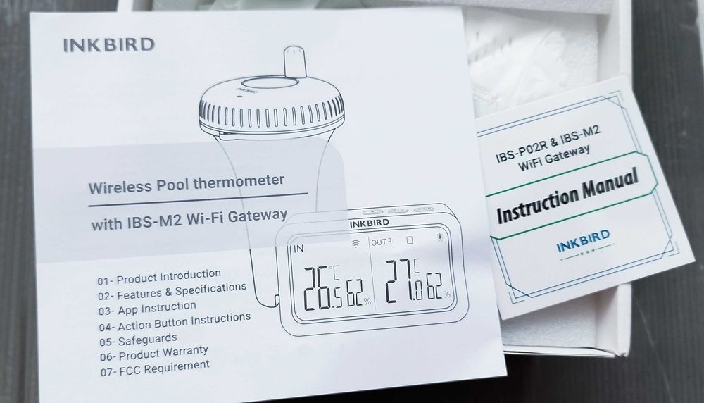 Комплект безжичен термометър за басейн Inkbird IBS-P02R