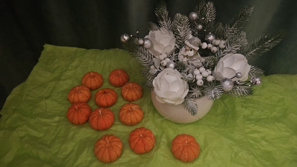 Свечи мандаринки на подарок